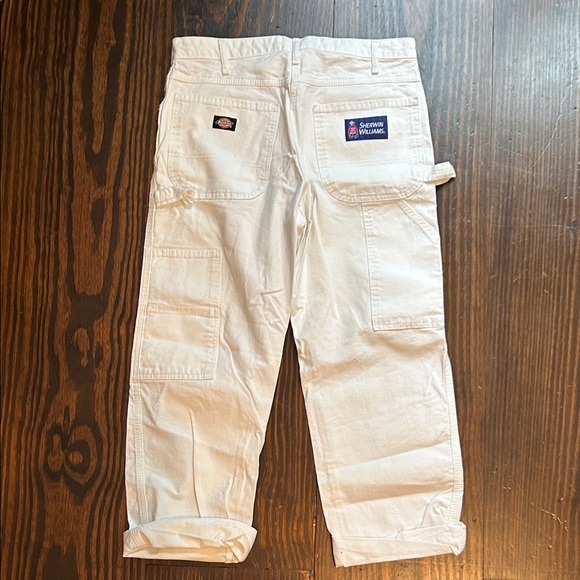 Sherwin Williams Dickies Casual Relaxed-Fit White Cotton Pants - Picture 5 of 6